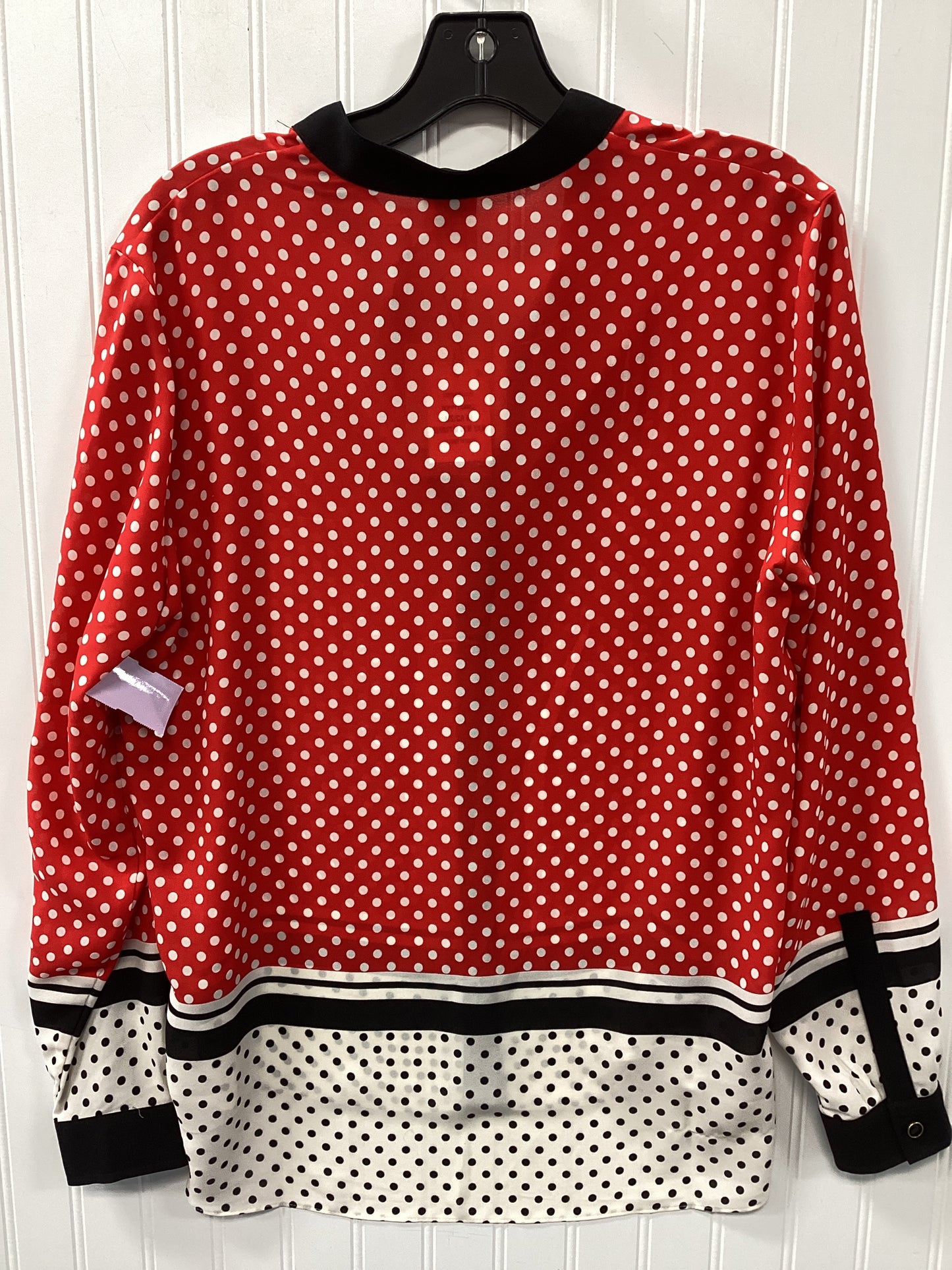 Top Ls By Anne Klein In Red, Size:M