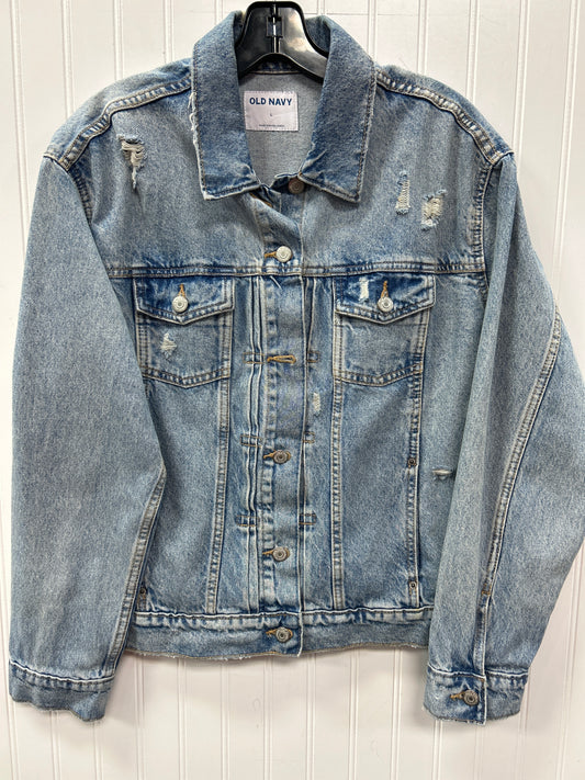 Jacket Denim By Old Navy In Blue Denim, Size:L