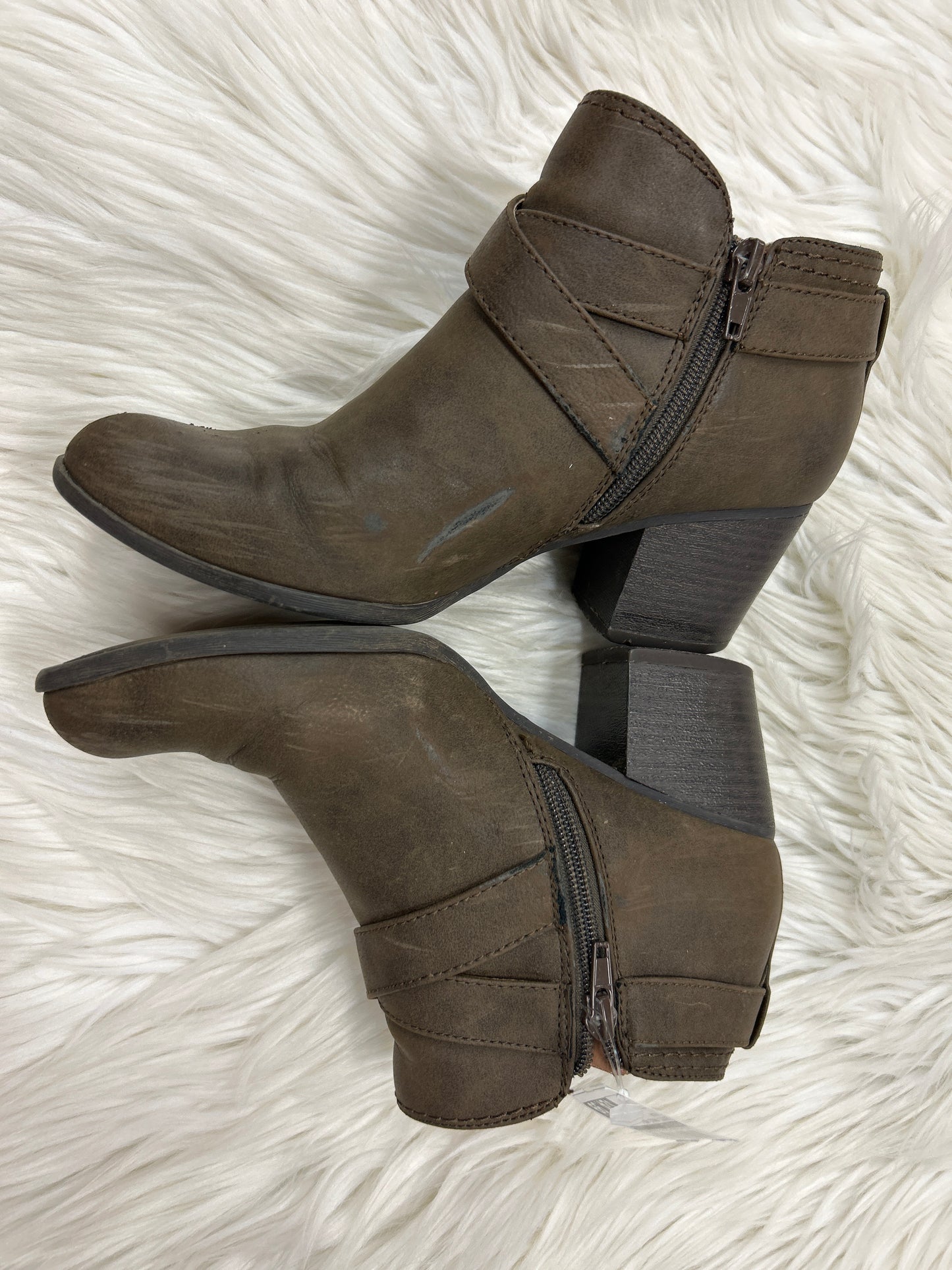 Boots Ankle Heels By Indigo Rd In Brown, Size:7