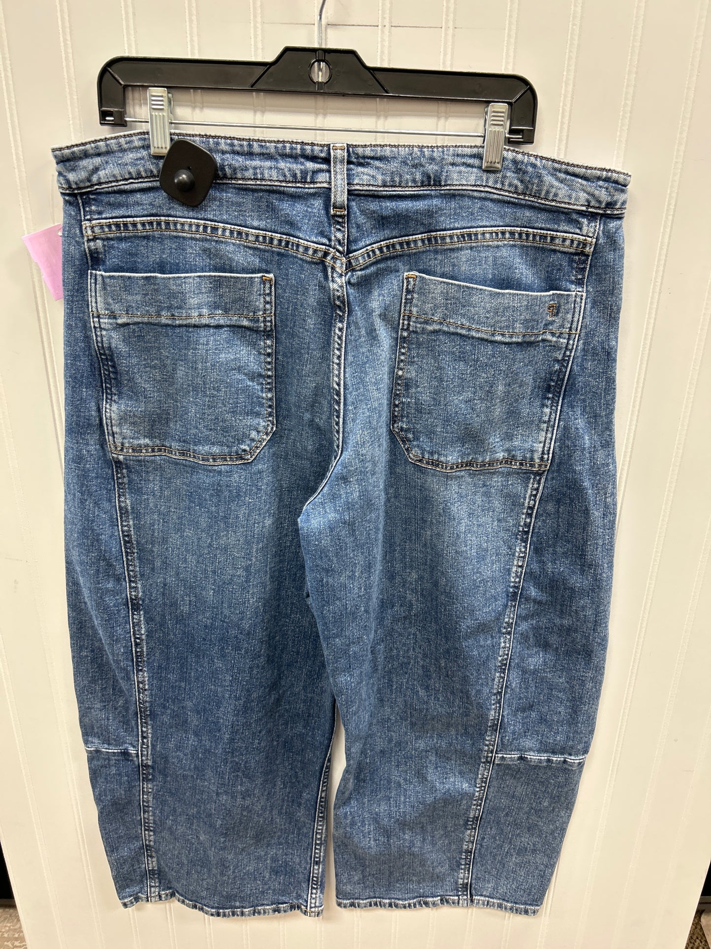 Jeans Wide Leg By Pilcro In Blue Denim, Size:14