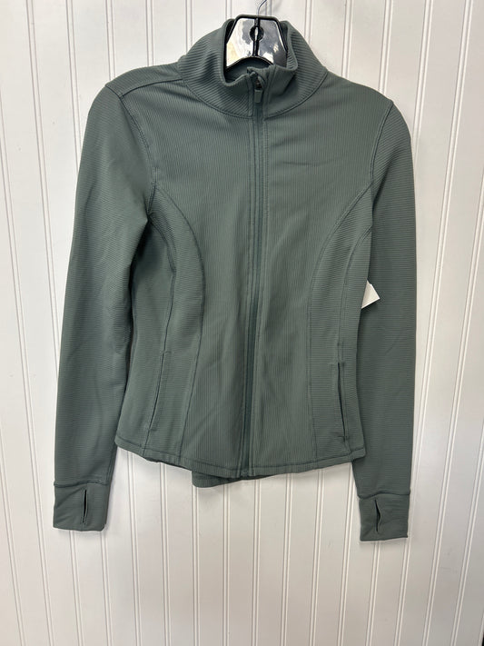Athletic Jacket By Yogalicious In Grey, Size:Xs