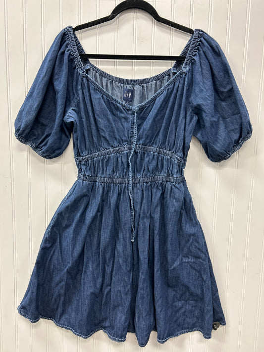 Dress Casual Midi By Gap In Blue, Size:L