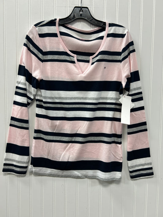 Top Ls By Tommy Hilfiger In Blue & Pink, Size:L