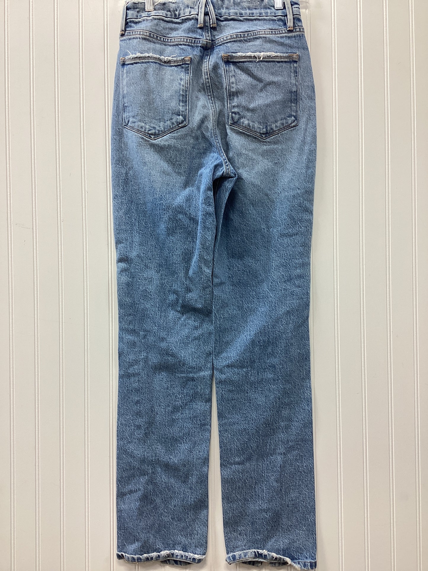 Jeans Straight By Good American In Blue Denim, Size:4