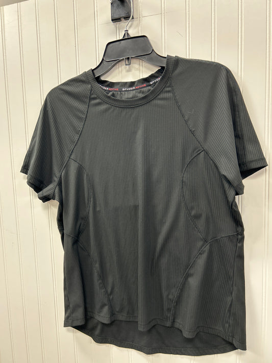 Athletic Top Ss By Spyder In Black, Size:L