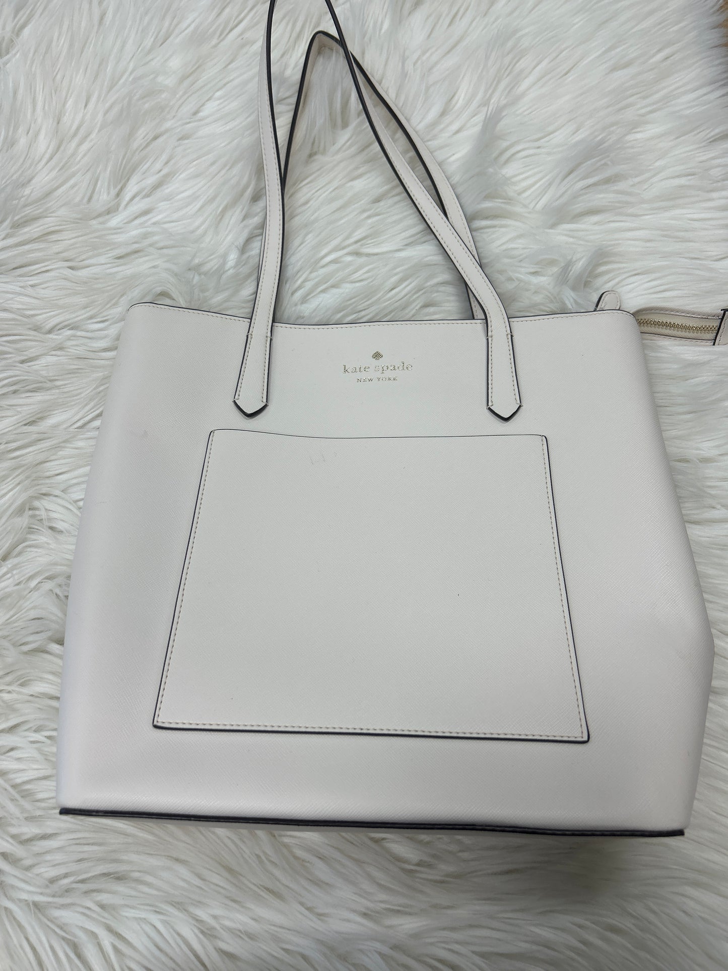 Handbag Designer By Kate Spade In Cream, Size:Medium