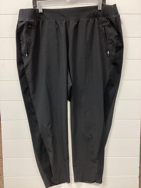 Athletic Pants By Livi Active In Black, Size:1X