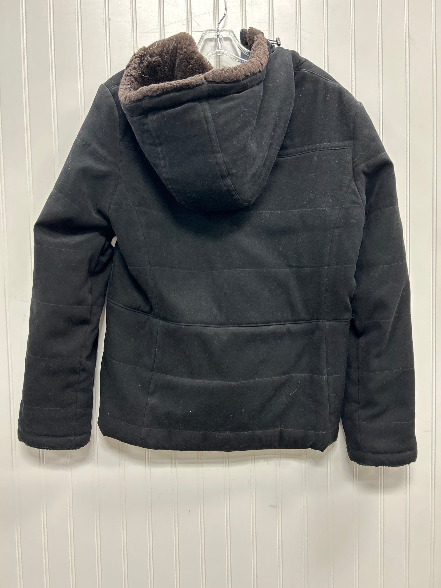 Coat Puffer & Quilted By Jones New York In Black, Size:L