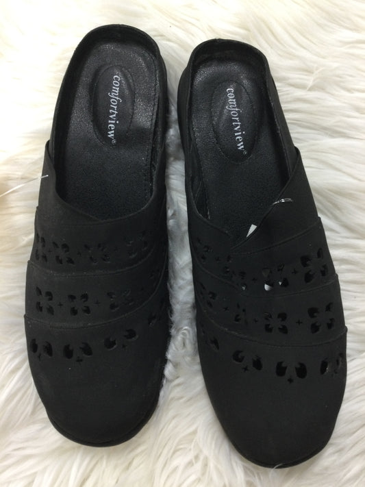 Shoes Flats By Comfortview In Black, Size:10
