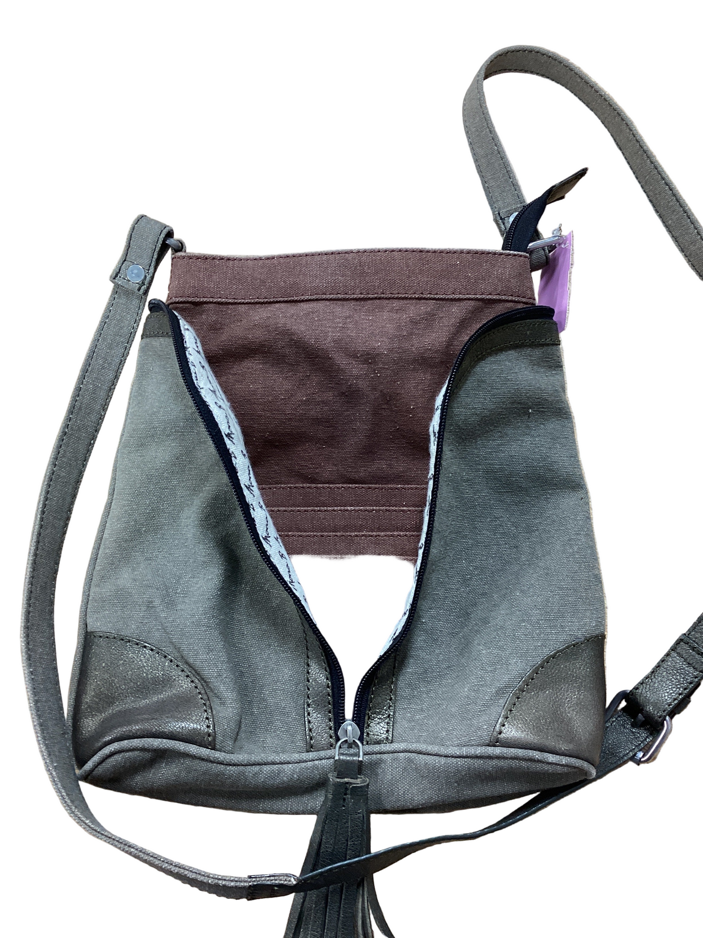 Crossbody By Cmc In Grey, Size:Small