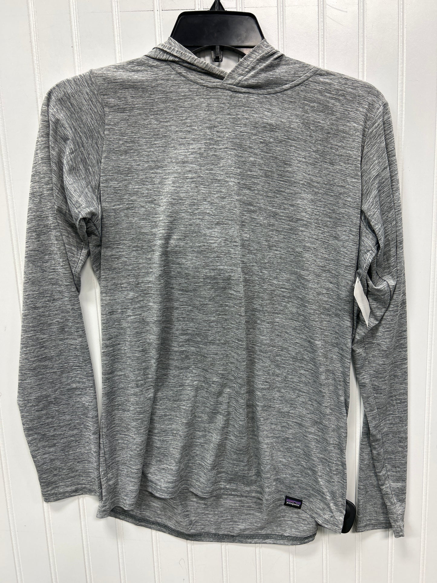 Athletic Top Ls Hoodie By Patagonia In Grey, Size:S