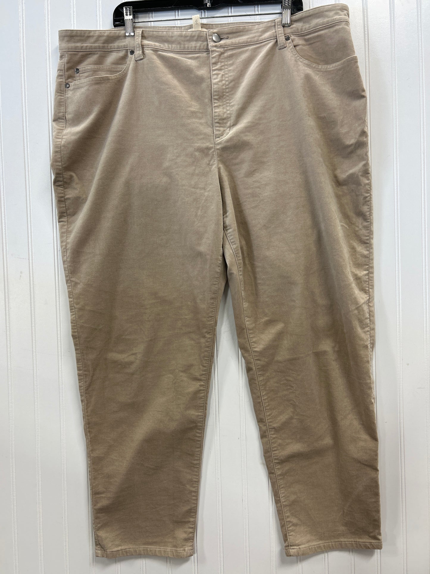 Pants Corduroy By Eileen Fisher In Tan, Size:2X
