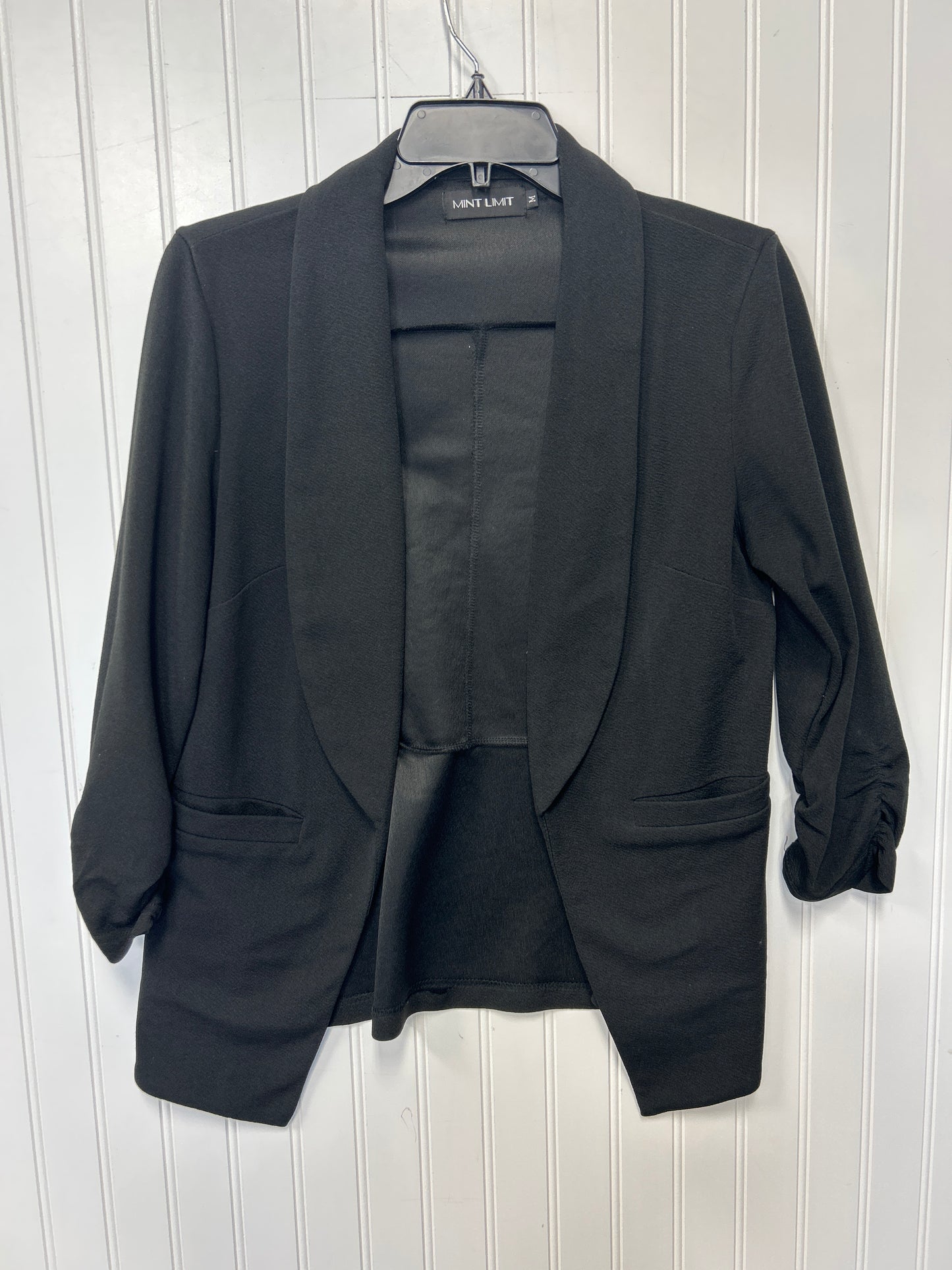 Blazer By Clothes Mentor In Black, Size:M