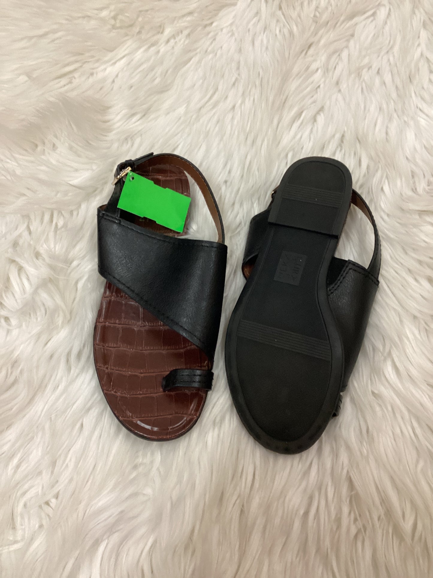 Sandals Flats By Naturalizer In Black & Brown, Size:8