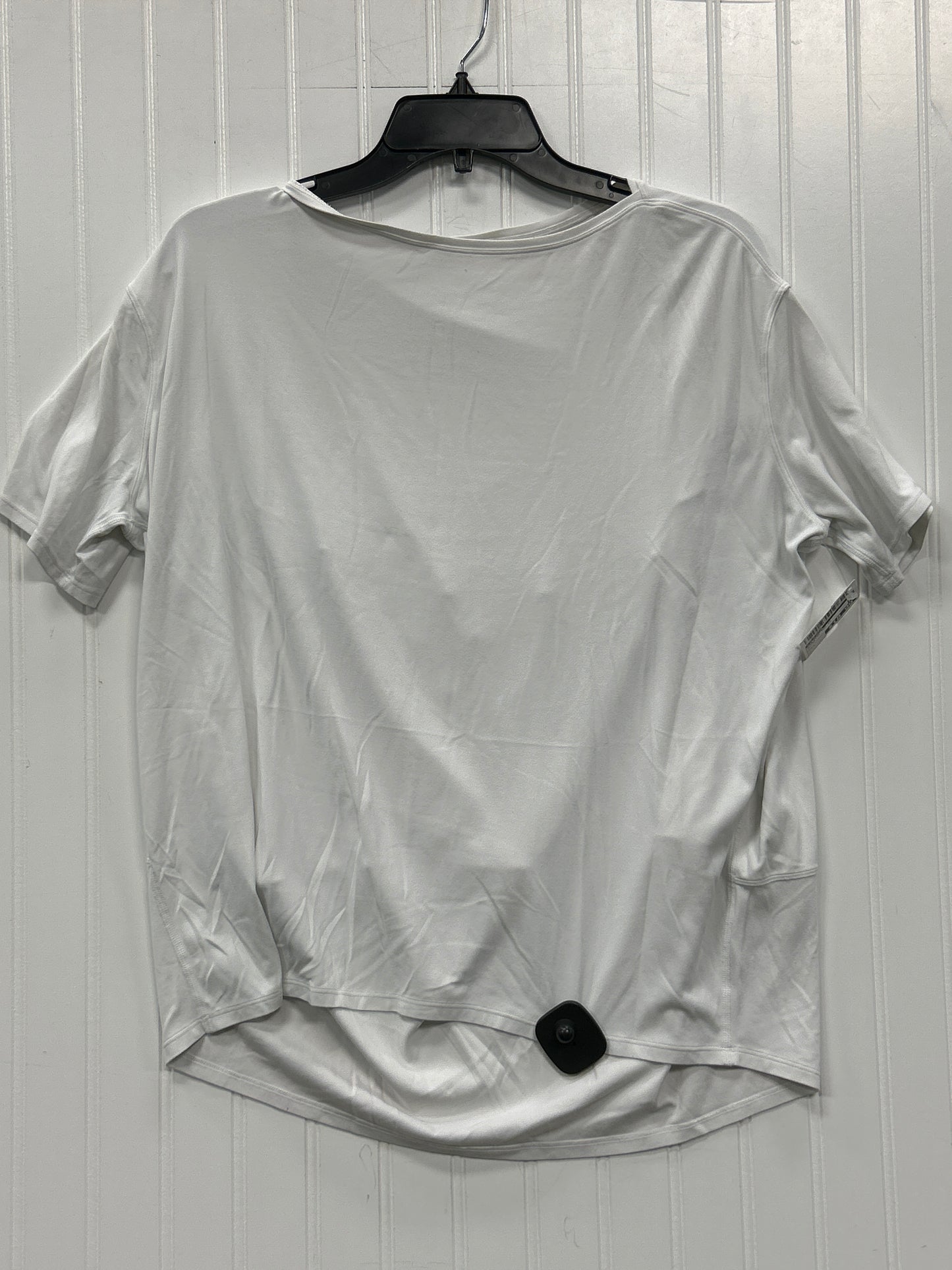 Athletic Top Ss By Lululemon In White, Size:L