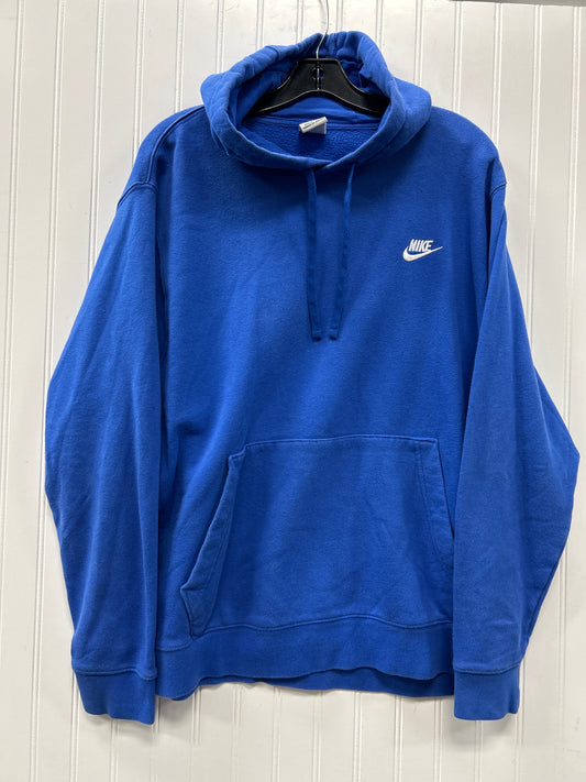 Sweatshirt Hoodie By Nike Apparel In Blue, Size:Xl