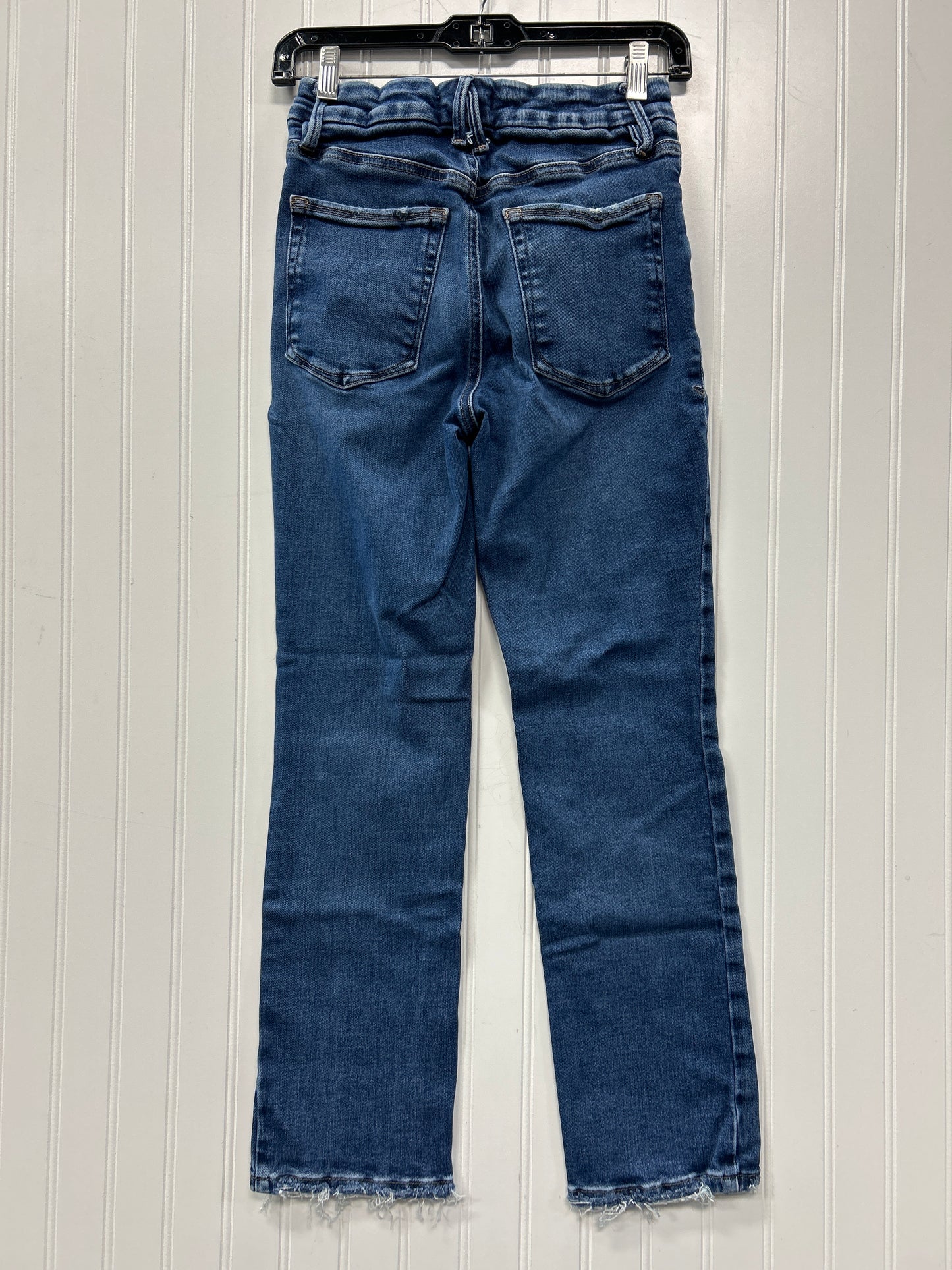 Jeans Straight By Good American In Blue Denim, Size:4