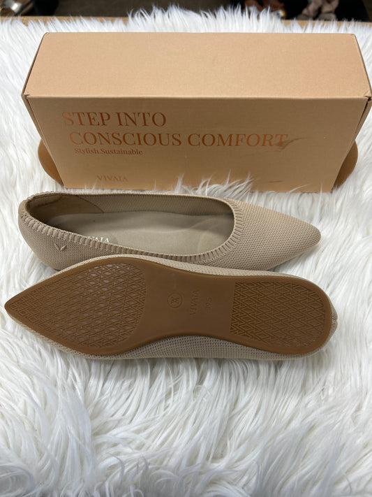 Shoes Flats By Vivaia In Tan, Size:8.5 NEW