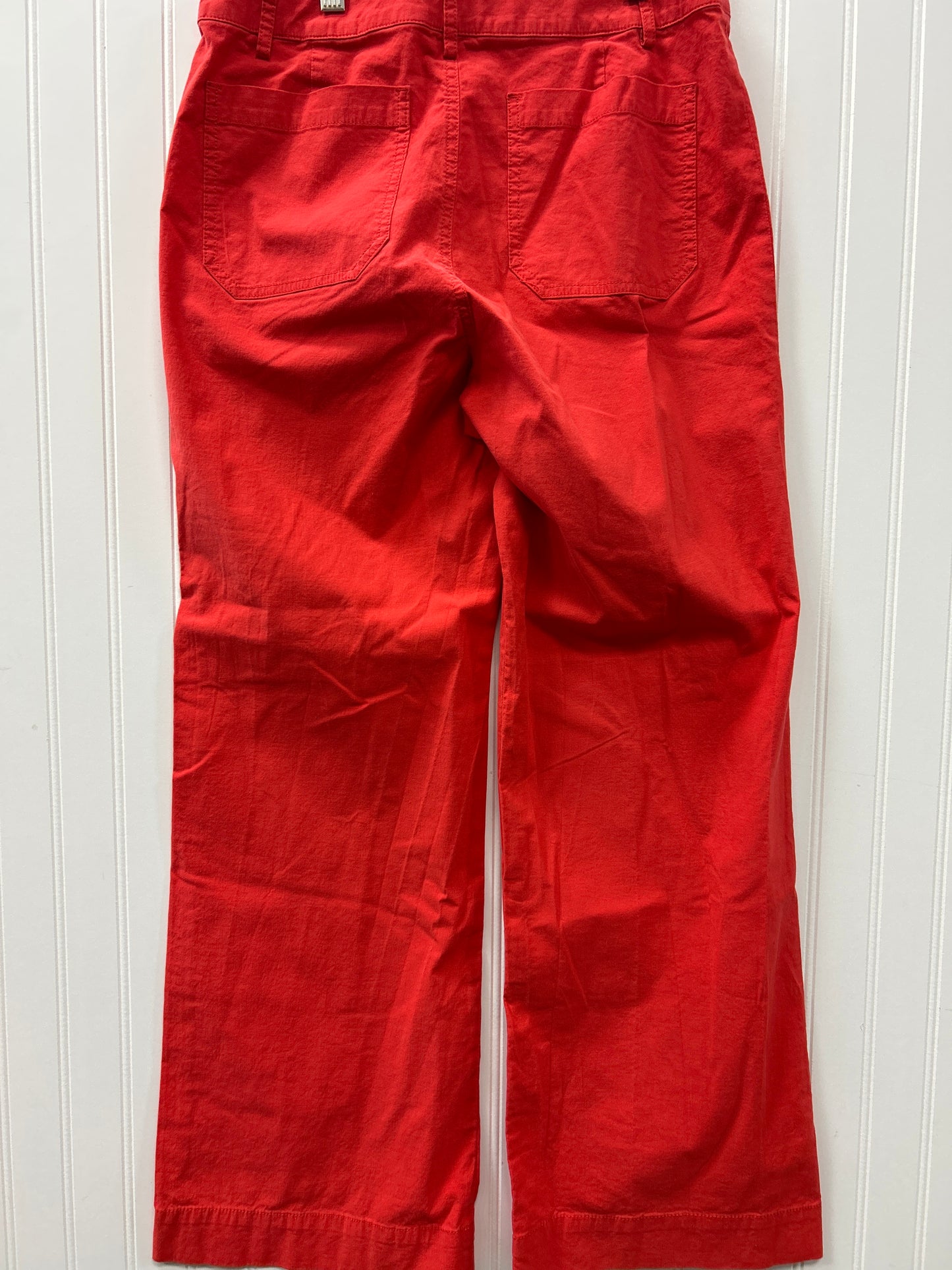 Pants Wide Leg By J. Crew In Red, Size:6