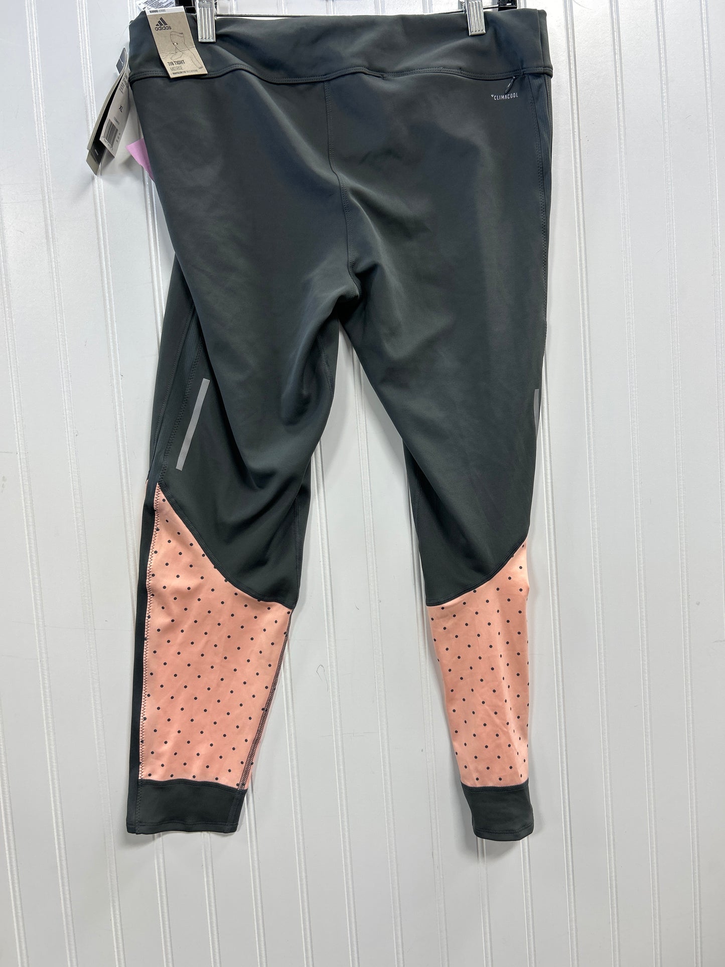 Athletic Leggings Capris By Adidas In Grey, Size:Xl