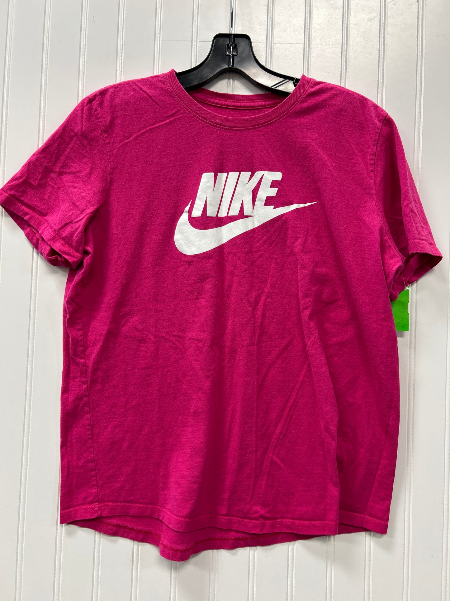 Athletic Top Ss By Nike In Pink, Size:M