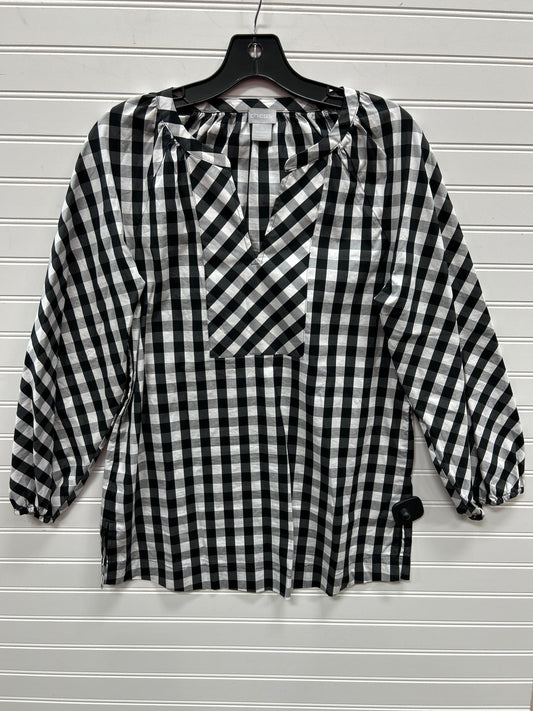 Top Ls By Chicos In Black & White, Size:6