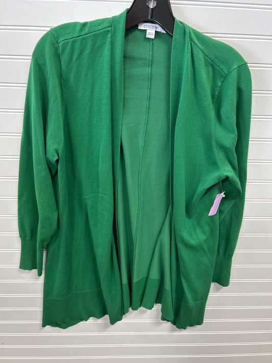 Cardigan By Chicos In Green, Size:M