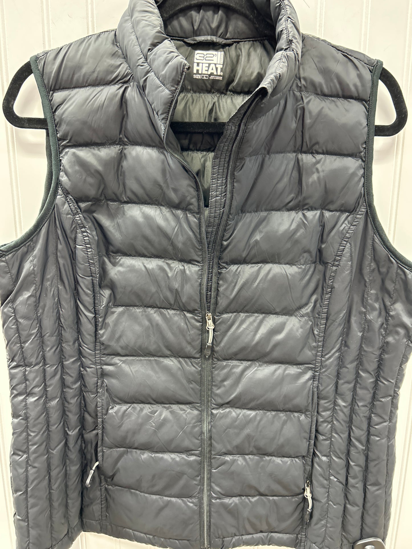 Vest Puffer & Quilted By 32 Degrees In Black, Size:L