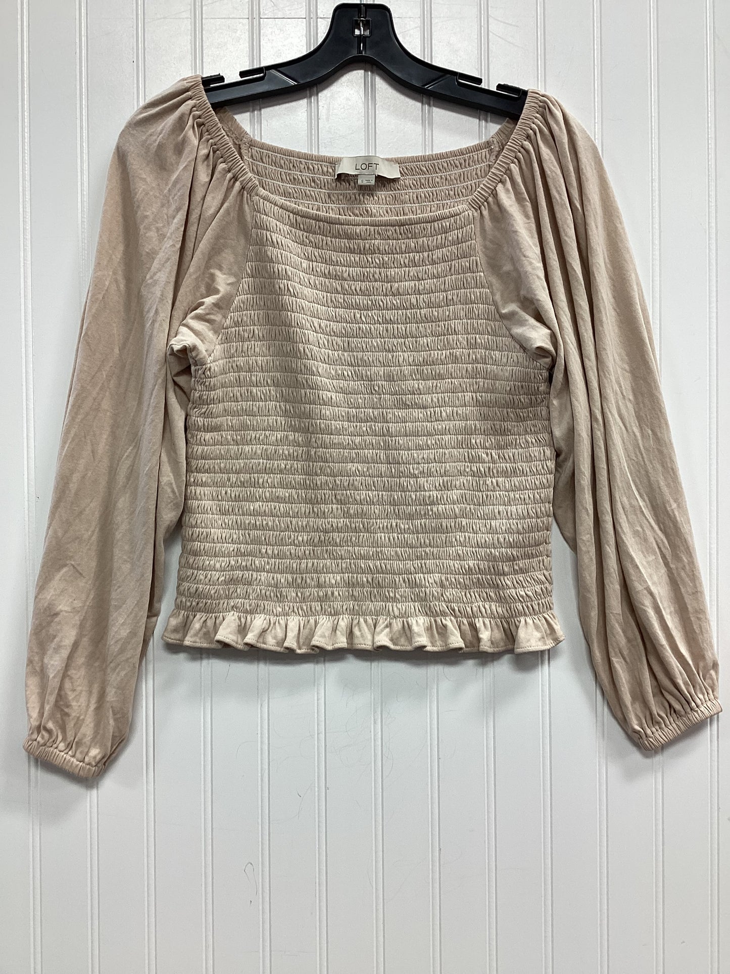 Top Ls By Loft In Cream, Size:S