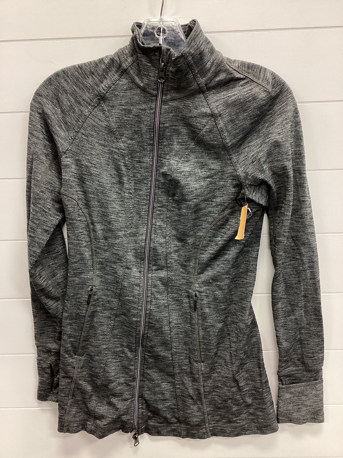 Athletic Jacket By Athleta In Grey, Size:Xxs