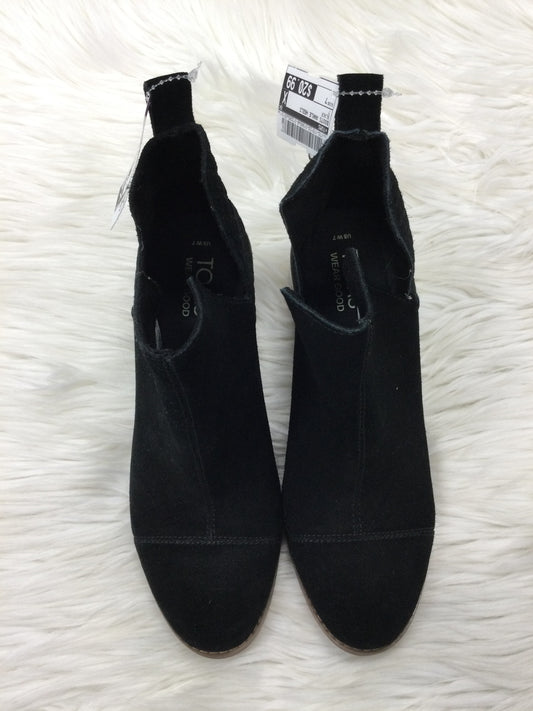 Boots Ankle Heels By Toms In Black, Size:7