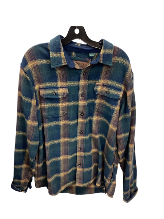 Jacket Leather By Orvis In Navy, Size:L