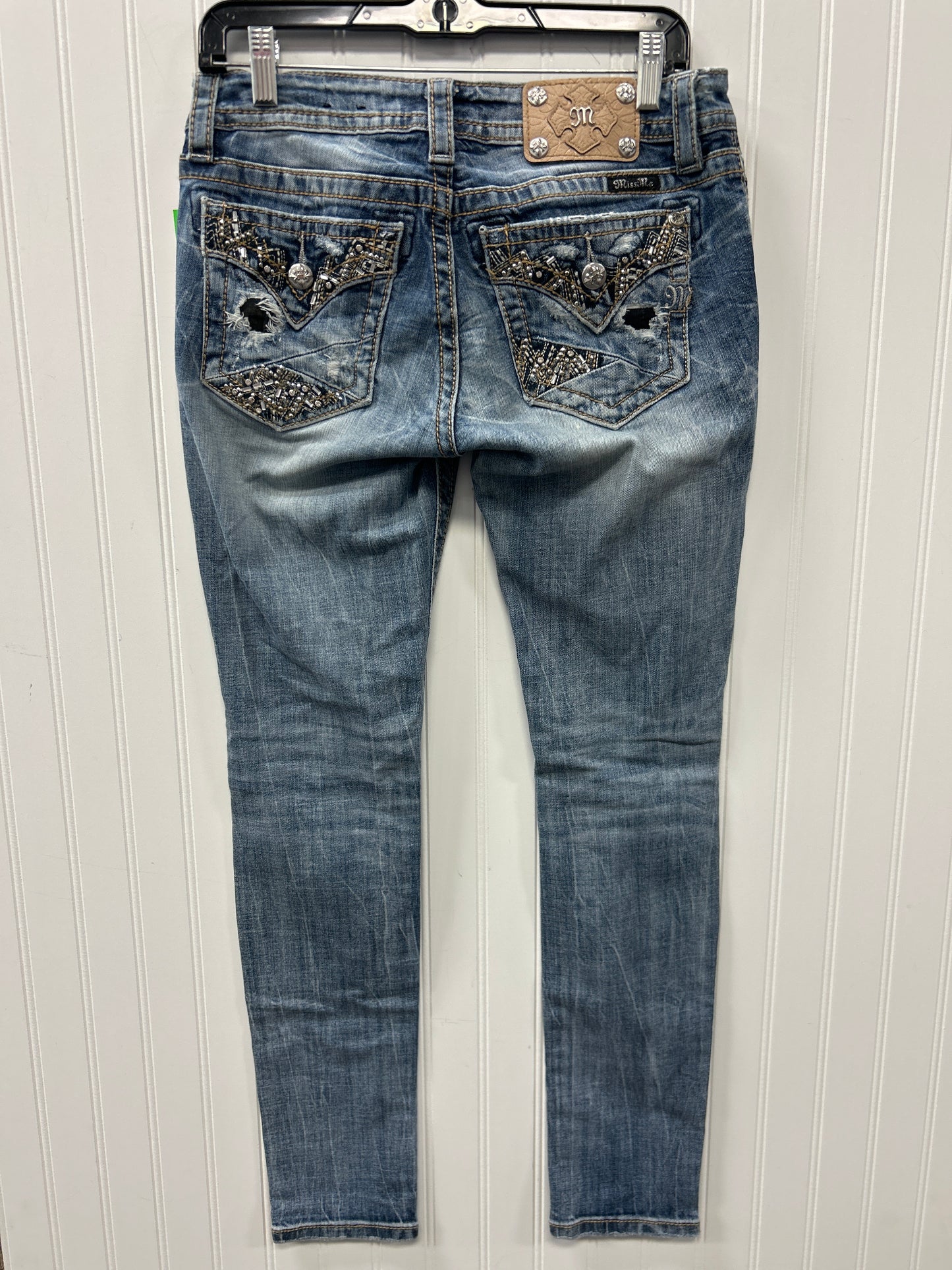 Jeans Skinny By Miss Me In Blue Denim, Size:6
