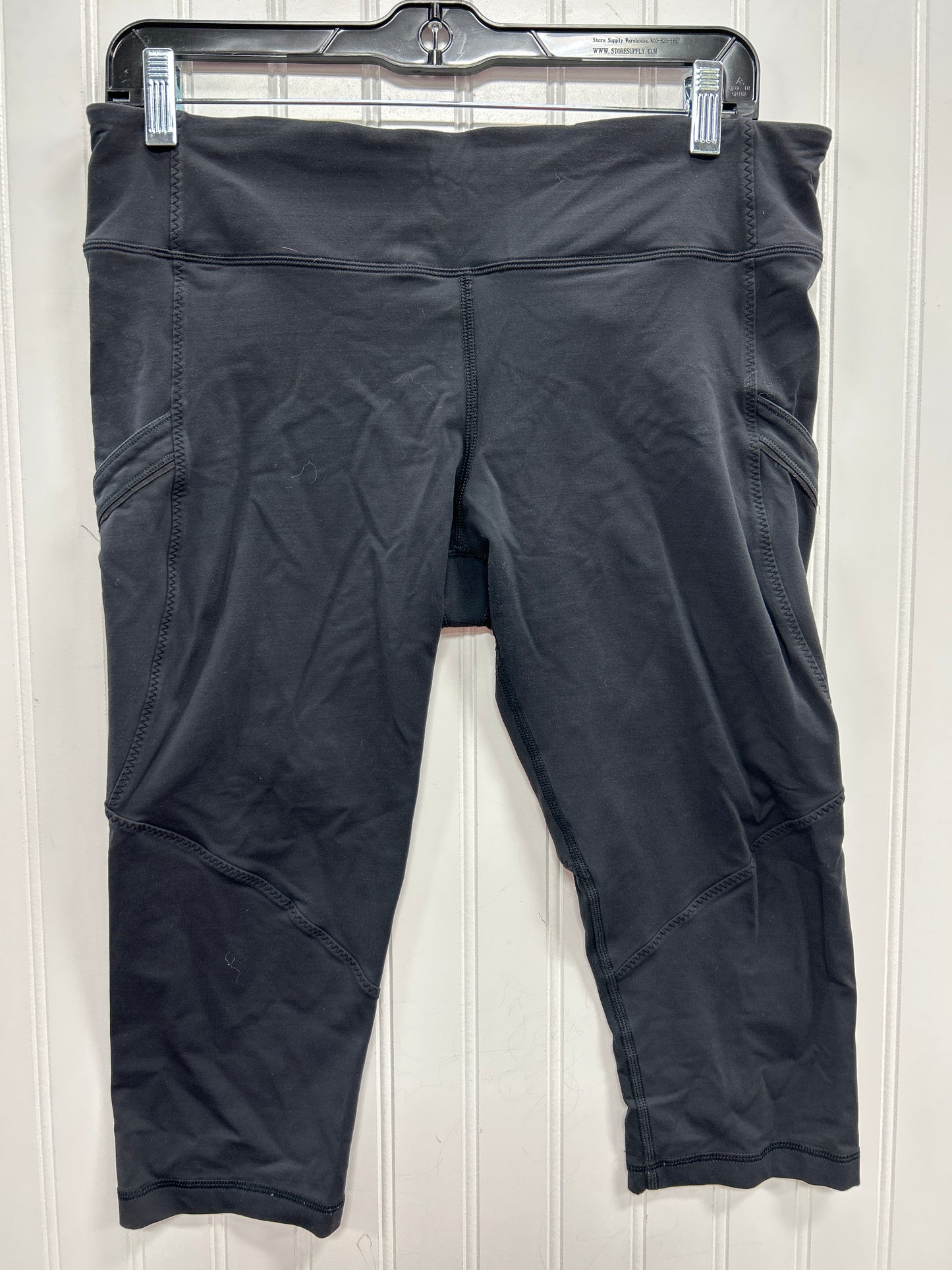 Athletic Leggings Capris By Lululemon In Black, Size:10