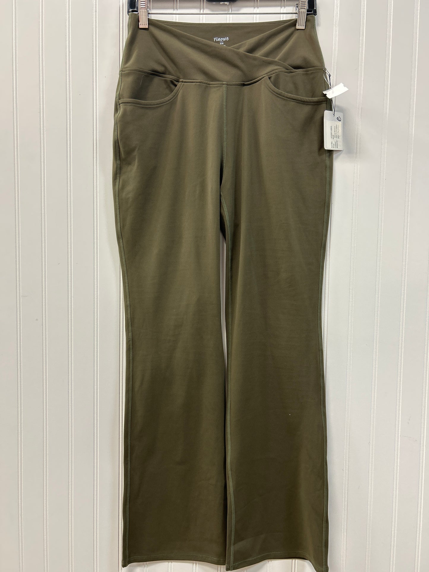 Athletic Leggings By Clothes Mentor In Green, Size:M