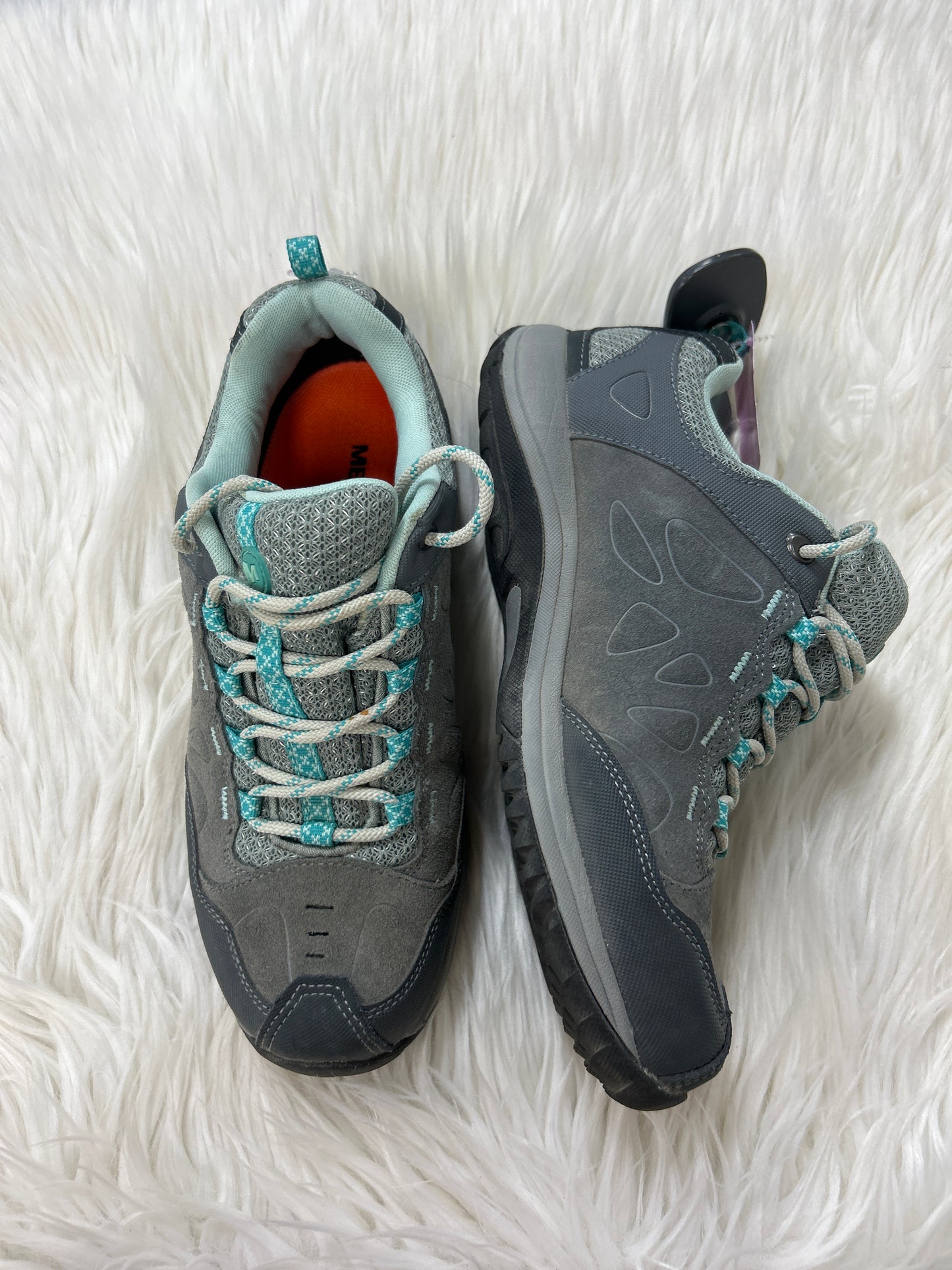 Shoes Hiking By Merrell In Grey, Size:8.5