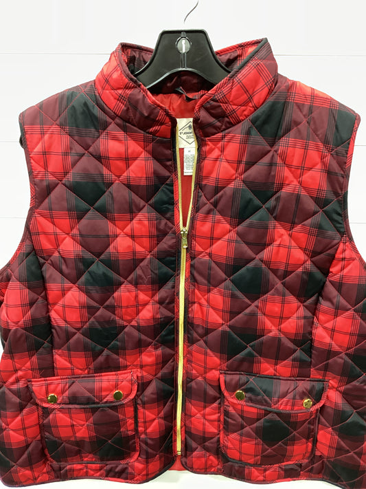 Vest Puffer & Quilted By St Johns Bay In Red, Size:1X