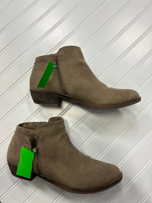 Boots Ankle Heels By Maurices In Brown, Size:10