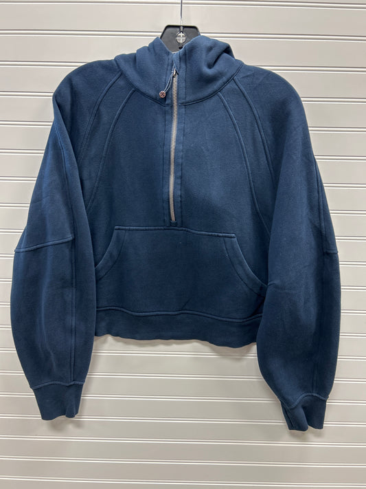 Athletic Jacket By Lululemon In Navy, Size:M