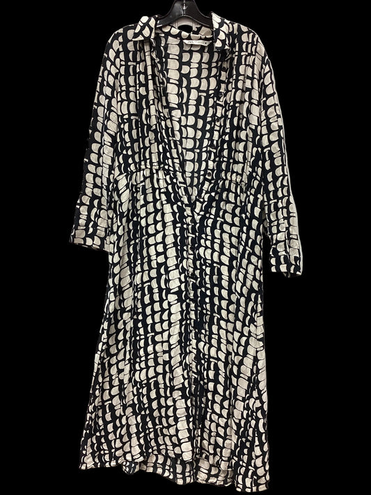 Dress Casual Maxi By Zara In Black & Cream, Size:Xl