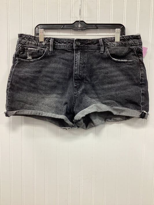 Shorts By Kancan In Black Denim, Size:12