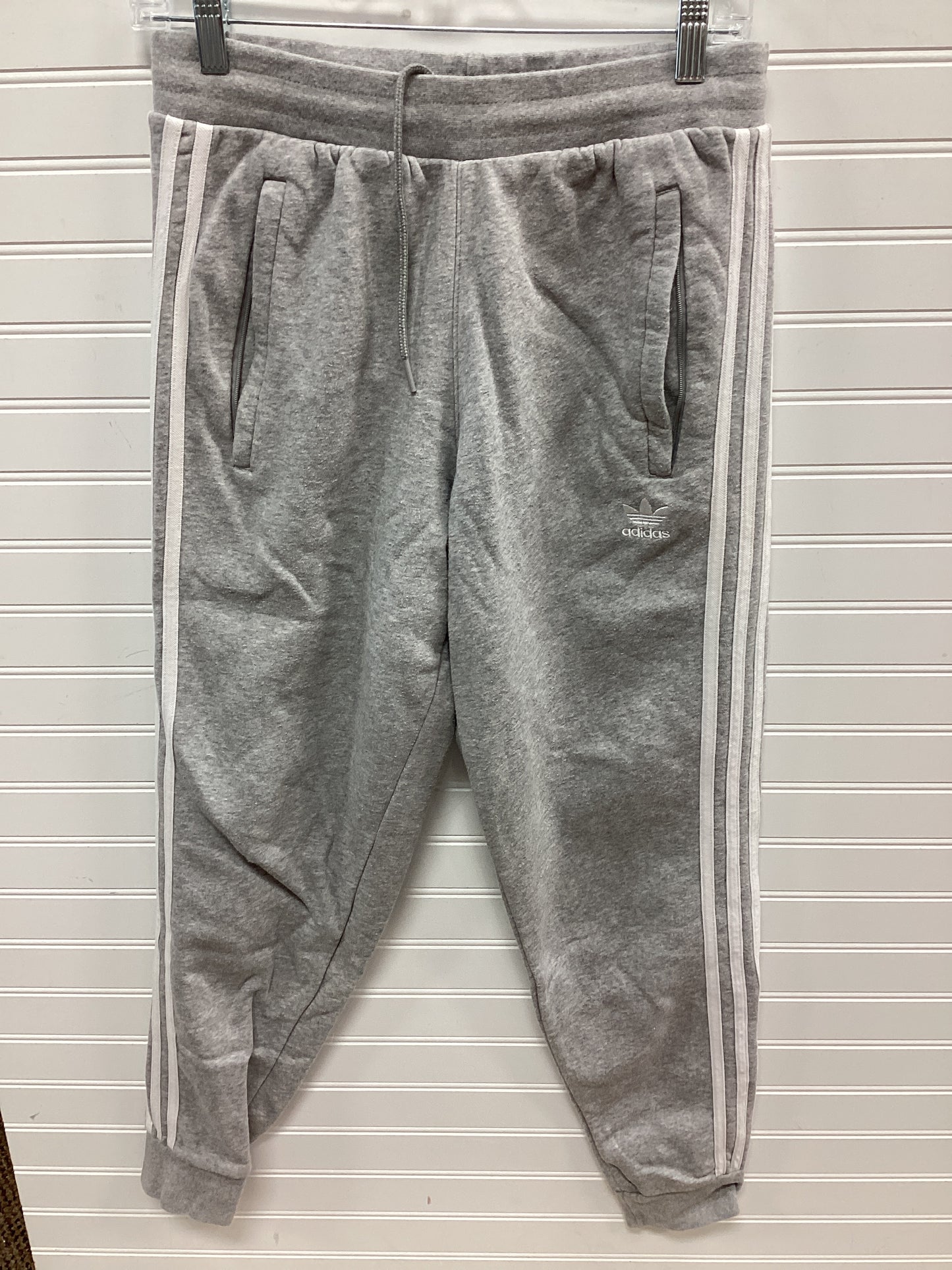 Athletic Pants By Adidas In Grey, Size:M