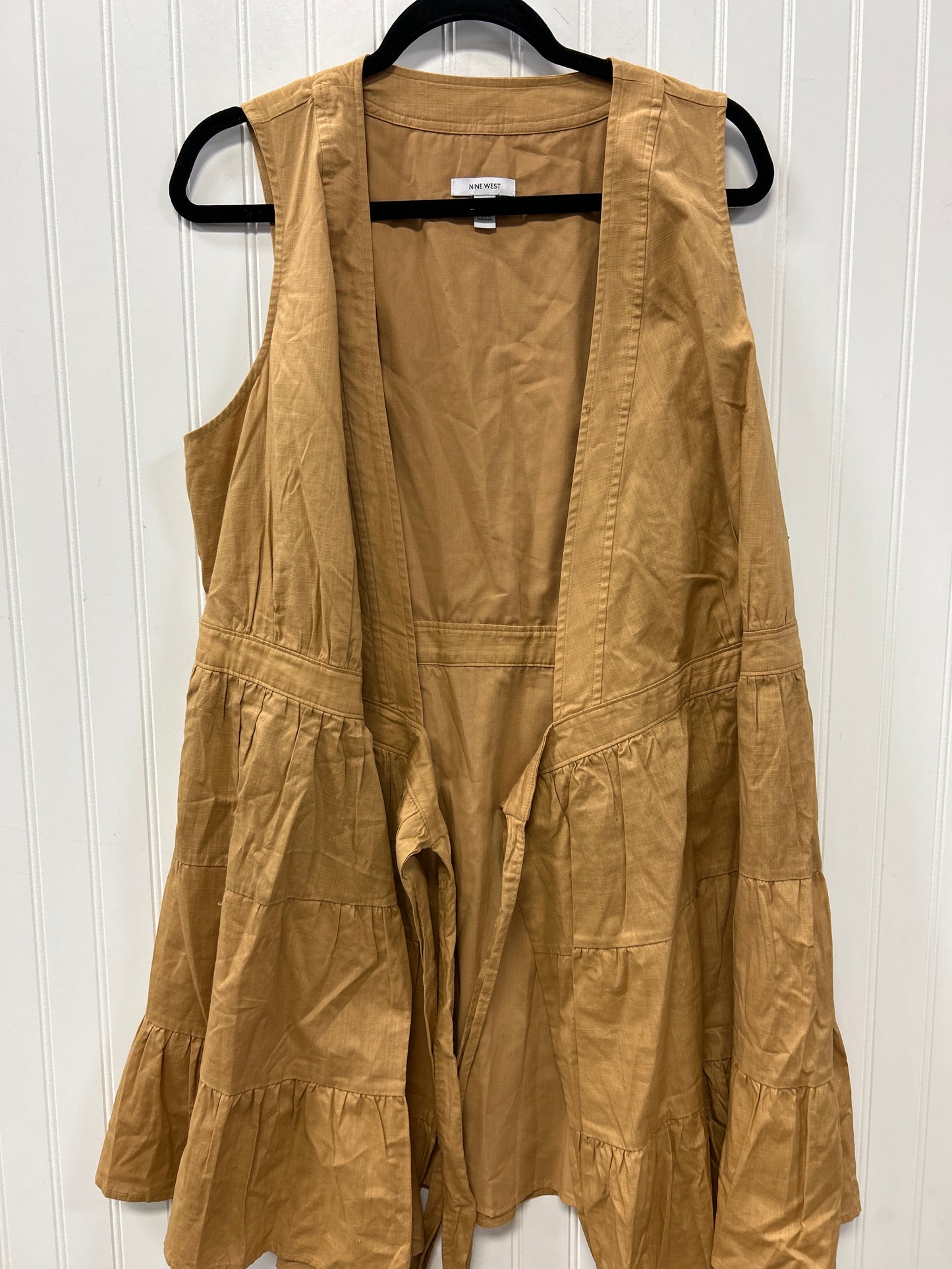 Dress Casual Midi By Nine West In Tan, Size:Xl