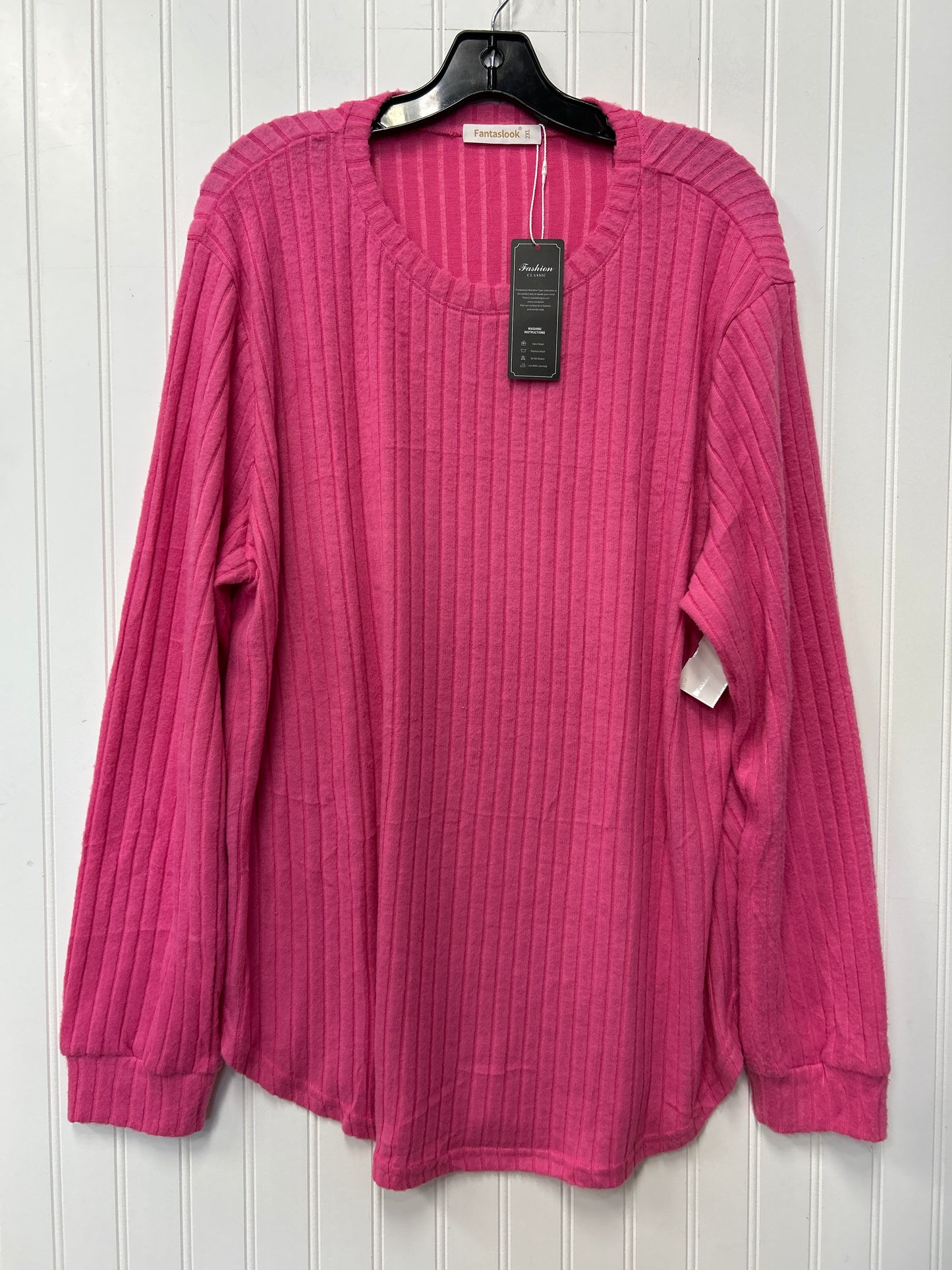 Top Ls By Cmc In Pink, Size:2X