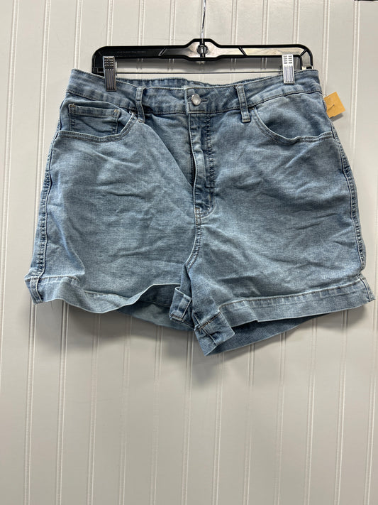 Shorts Designer By Rebecca Minkoff In Blue Denim, Size:12