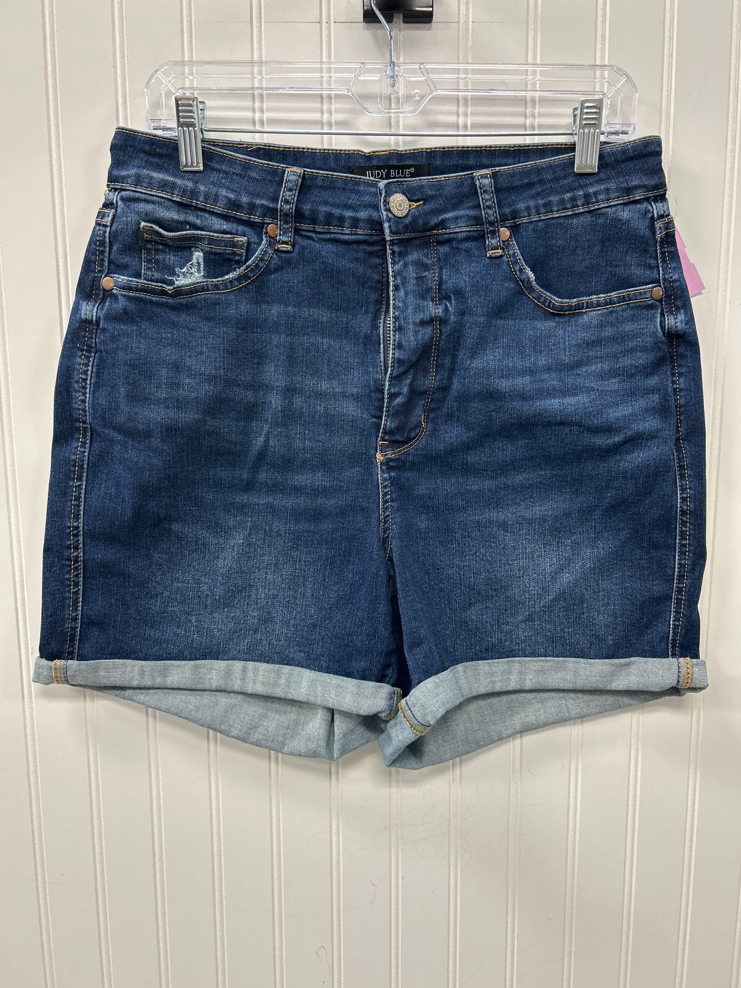 Shorts By Judy Blue In Blue Denim, Size:1X