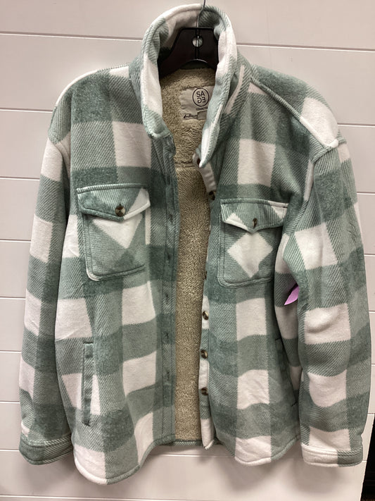Jacket Fleece By Sage In Green, Size:L