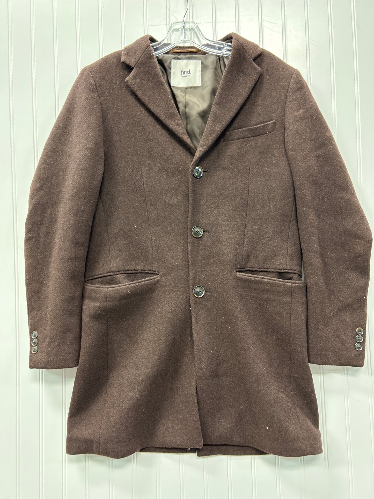 Coat Wool By Cmc In Brown, Size:S