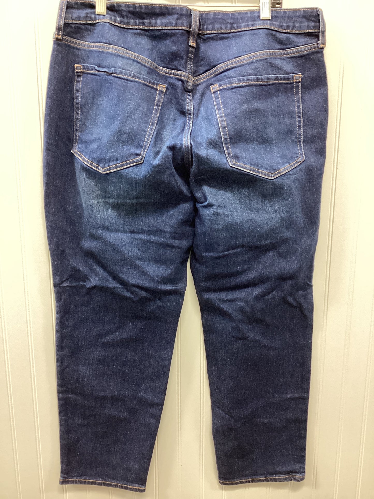 Jeans Straight By Old Navy In Blue Denim, Size:16