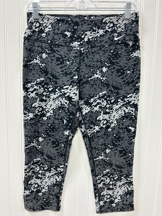 Athletic Leggings By Nike Apparel In Grey, Size:M